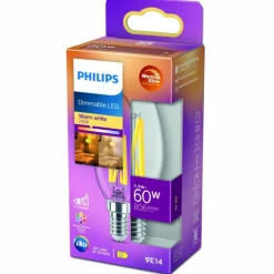 Luminaires Philips LED E14 5,9 Watt 2200-2700 Kelvin 810 Lumen Philips