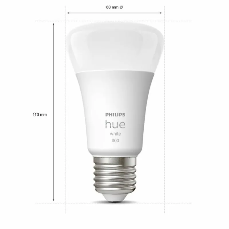 Luminaires Philips LED E27 9,5 Watt 2700 Kelvin 1050 Lumen Philips Hue White