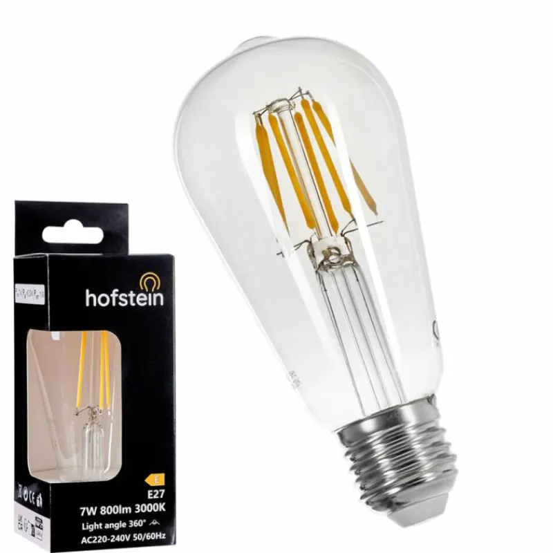 hofstein LED E27 6 Watt 3000 Kelvin 800 Lumen