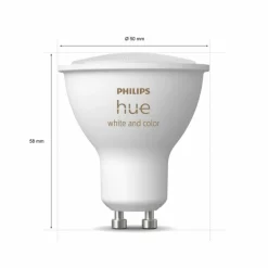 Luminaires Philips LED GU10 5 Watt 2000 - 6500 Kelvin 230 Lumen Philips Hue White & Color Ambiance