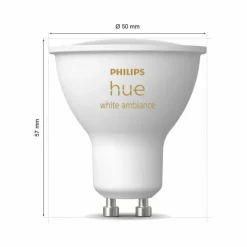 Luminaires Philips LED GU10 5 Watt 2200 - 6500 Kelvin 250 Lumen Philips Hue White Ambiance
