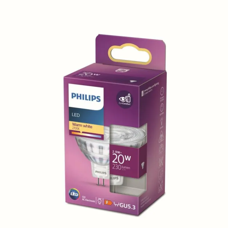 Luminaires Philips LED GU5.3 2,9 Watt 2700 Kelvin 230 Lumen Philips