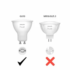 Luminaires Philips LED GU10 5,2 Watt 2700 Kelvin 400 Lumen Philips Hue White