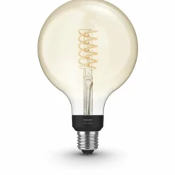 Luminaires Philips LED White Filament Globe E27 7 Watt 2100 Kelvin 600 Lumen Philips Hue