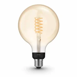 Luminaires Philips LED White Filament Globe E27 7 Watt 2100 Kelvin 600 Lumen Philips Hue