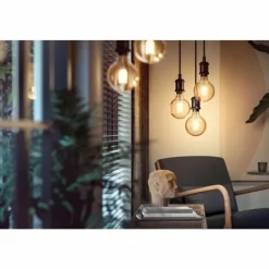 Luminaires Philips LED White Filament Globe E27 7 Watt 2100 Kelvin 600 Lumen Philips Hue
