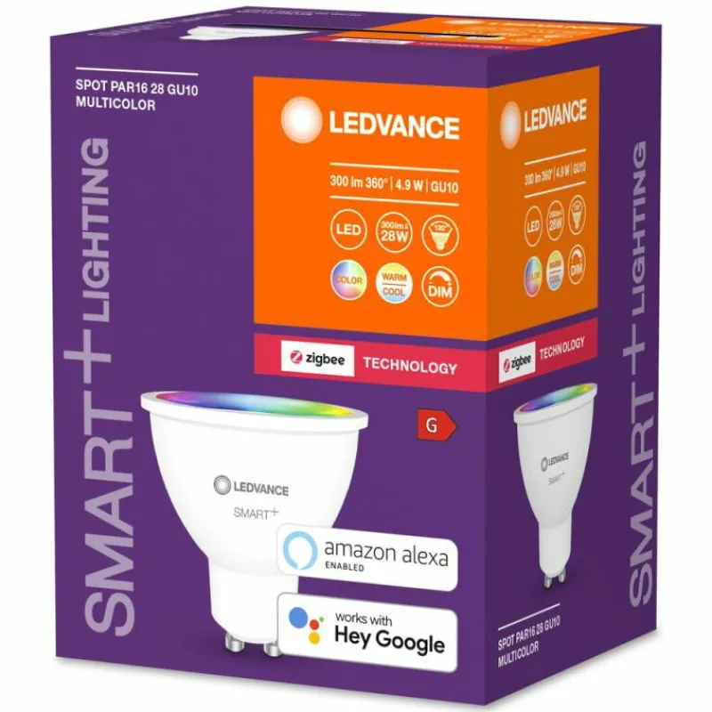 Luminaires Ledvance LEDVANCE SMART+ LED GU10 4,9 watt 2000-6500 kelvin 300 lumen