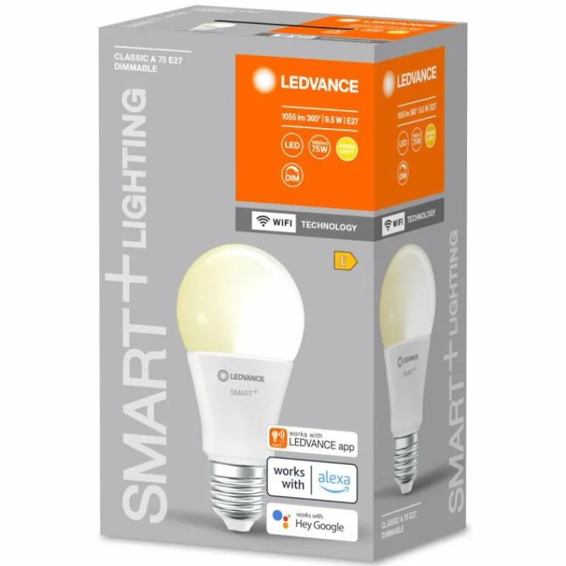 Luminaires Ledvance LEDVANCE SMART+ WiFi LED E27 9,5 watt 2700 kelvin 1055 lumen