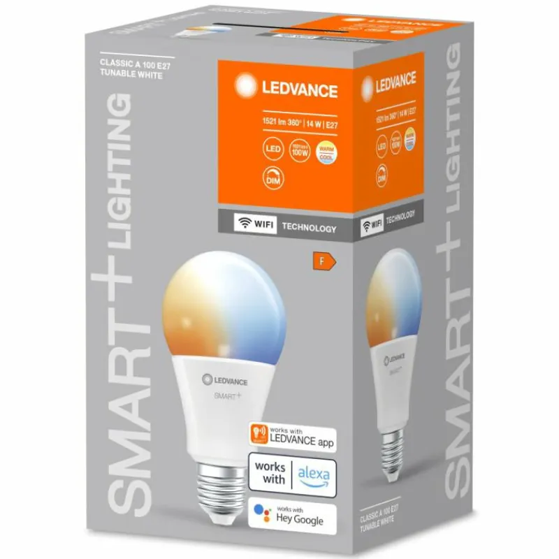 Luminaires Ledvance LEDVANCE SMART+ WiFi LED E27 14 watt 2700-6500 kelvin 1521 lumen