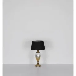 Luminaires Globo Lighting Leila Lampe à poser Vieux laiton, Transparent, 1 lumière