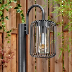 hofstein Lejonbacken Luminaire extérieur, Eclairage de chemin Noir, 1 lumière