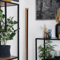 hofstein Lemene Lampadaire LED Écru, Noir, 1 lumière