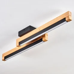 Luminaires Scandinaves-hofstein Lemene Plafonnier LED Écru, Noir, 2 lumières