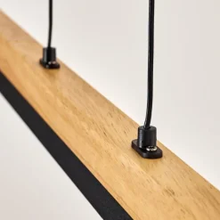 Luminaires Scandinaves-hofstein Lemene Suspension LED Écru, Noir, 1 lumière