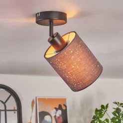 Lampes En Tissu-hofstein Lendemarke Plafonnier, Spot de plafond Noir, 1 lumière