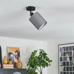 Lampes En Tissu-hofstein Lendemarke Plafonnier, Spot de plafond Noir, 1 lumière