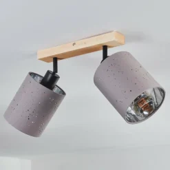 Lampes En Tissu-hofstein Lendemarke Plafonnier, Spot de plafond Écru, Noir, 2 lumières