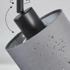 Lampes En Tissu-hofstein Lendemarke Plafonnier, Spot de plafond Noir, 2 lumières