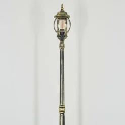 Luminaires Rustiques-hofstein Lentua Réverbère, Eclairage de chemin Or, Noir, 1 lumière