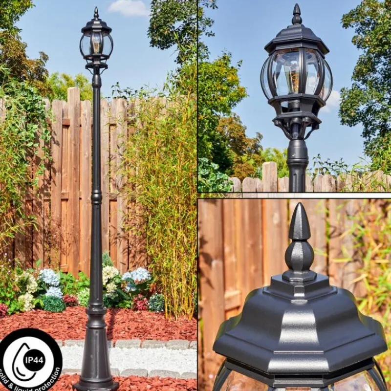 Luminaires Rustiques-hofstein Lentua Réverbère, Eclairage de chemin Noir, 1 lumière