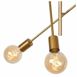 Lampes Dorées-Luminaires Lucide LESTER Plafonnier Or, 6 lumières