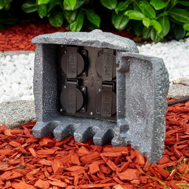 hofstein Lieksa Prises électriques d'extérieur Gris