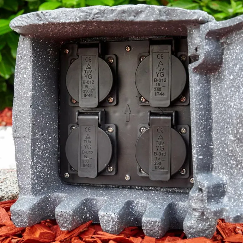 hofstein Lieksa Prises électriques d'extérieur Gris