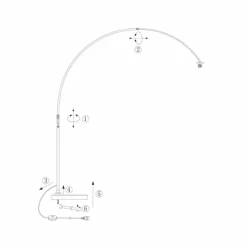 Luminaires Steinhauer Light Lampadaire Noir, 1 lumière* Lampadaires Et Lampes Sur Pied