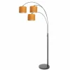 Lampes En Tissu-Luminaires Steinhauer Light Lampadaire Noir, 3 lumières