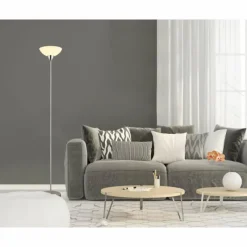 Luminaires Globo Lighting Lima Lampadaire Nickel mat, 1 lumière