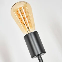 hofstein Limmingen Lampadaire Bois clair, Noir, 3 lumières