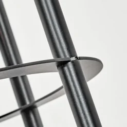 hofstein Limmingen Lampadaire Bois clair, Noir, 4 lumières