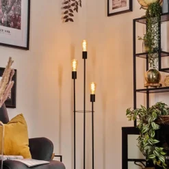 hofstein Limmingen Lampadaire Noir, 3 lumières