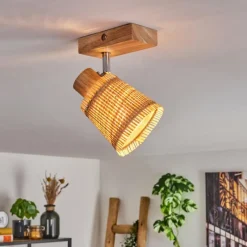 Luminaires Scandinaves-hofstein Lindberg Plafonnier Chrome, Écru, 1 lumière