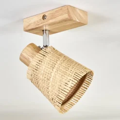 Luminaires Scandinaves-hofstein Lindberg Plafonnier Chrome, Écru, 1 lumière