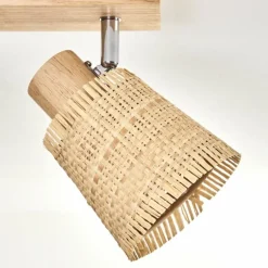 hofstein Lindberg Plafonnier Chrome, Brun clair, 4 lumières