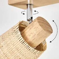 Luminaires Scandinaves-hofstein Lindberg Plafonnier Chrome, Écru, 3 lumières