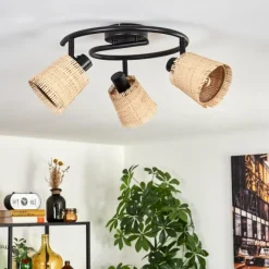 Luminaires Scandinaves-hofstein Lindberg Plafonnier Noir, 3 lumières