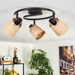 Luminaires Scandinaves-hofstein Lindberg Plafonnier Noir, 3 lumières