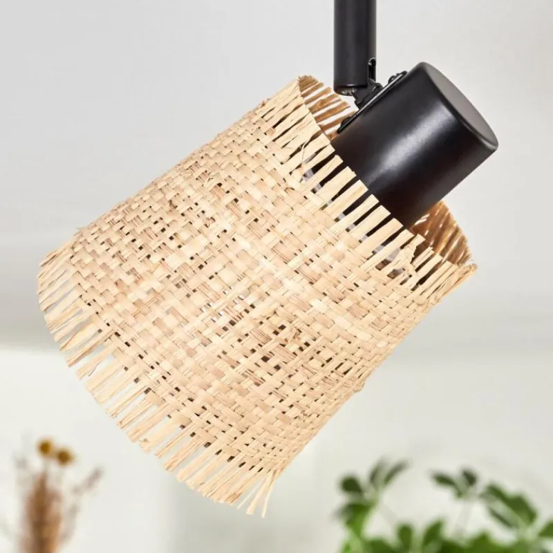 Style Boho-Chic-hofstein Lindberg Plafonnier Noir, 2 lumières