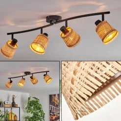 hofstein Lindberg Plafonnier Noir, 4 lumières