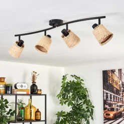 hofstein Lindberg Plafonnier Noir, 4 lumières