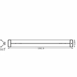 Luminaires Ledvance LINE Applique murale / Plafonnier LED Noir, 1 lumière* Éclairage Led
