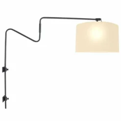 Lampes En Tissu-Luminaires Steinhauer Linstrøm Applique murale Noir, 1 lumière