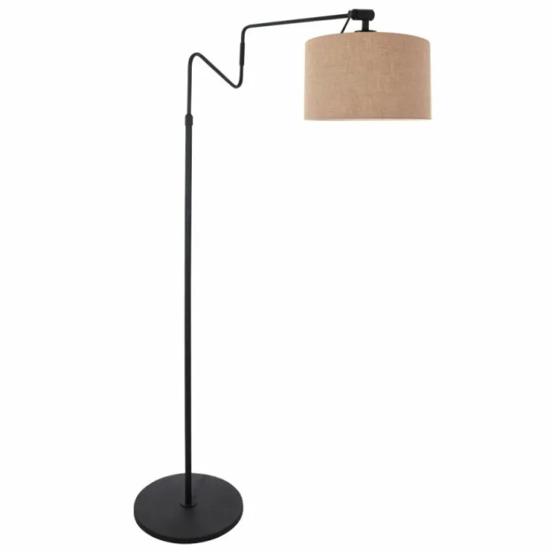 Lampes En Tissu-Luminaires Steinhauer Linstrøm Lampadaire Noir, 1 lumière