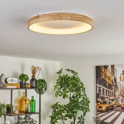 hofstein Lockeby Plafonnier LED Écru, Blanc, 1 lumière, Télécommandes