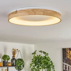 hofstein Lockeby Plafonnier LED Écru, Blanc, 1 lumière, Télécommandes