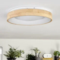 Luminaires Scandinaves-hofstein Lockeby Plafonnier LED Écru, Blanc, 1 lumière