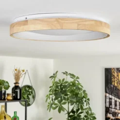 Luminaires Scandinaves-hofstein Lockeby Plafonnier LED Écru, Blanc, 1 lumière