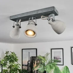 hofstein Lomma Plafonnier Acier brossé, 3 lumières